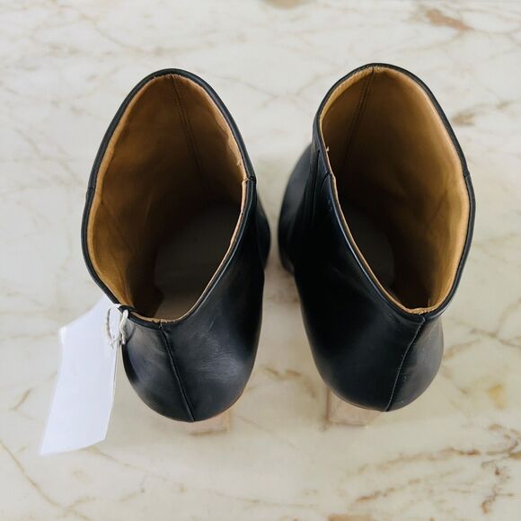 2012 MAISON MARTIN MARGIELA (MMM) x H&M Leather Floating Heel Ankle Boots - US 7 - Picture 5 of 8